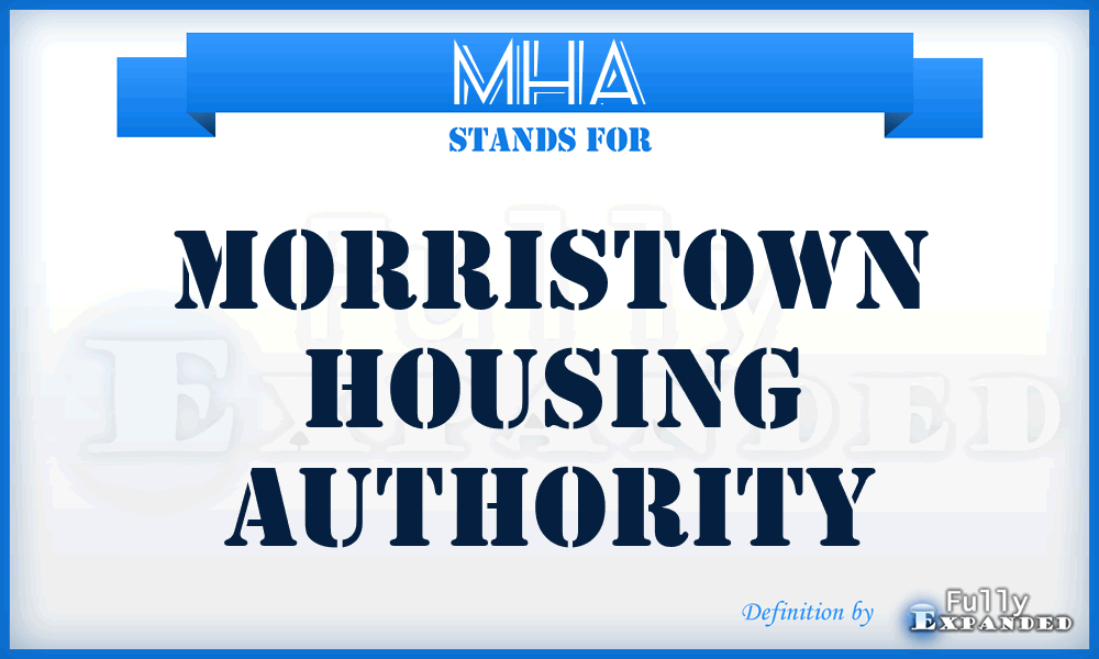 MHA - Morristown Housing Authority
