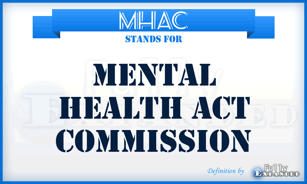 MHAC - Mental Health Act Commission