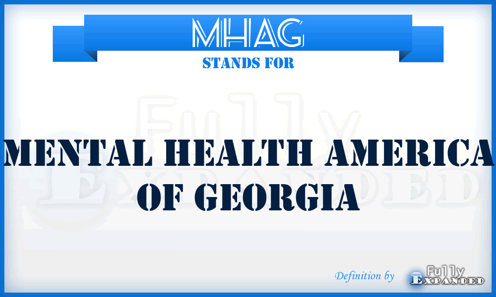 MHAG - Mental Health America of Georgia