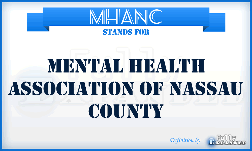 MHANC - Mental Health Association of Nassau County