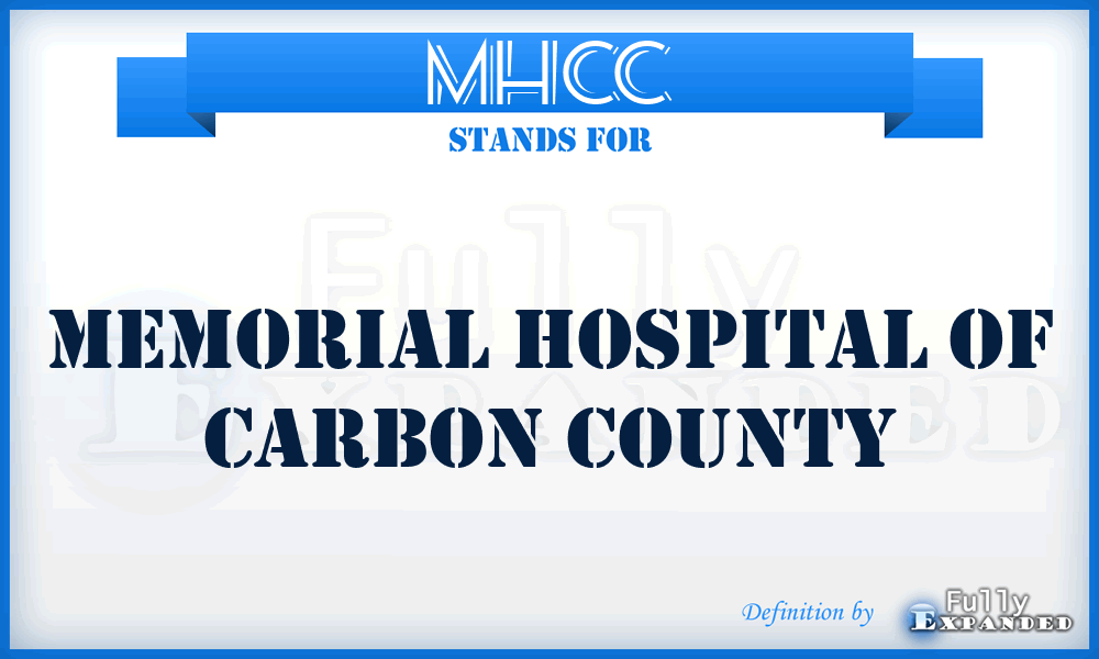 MHCC - Memorial Hospital of Carbon County