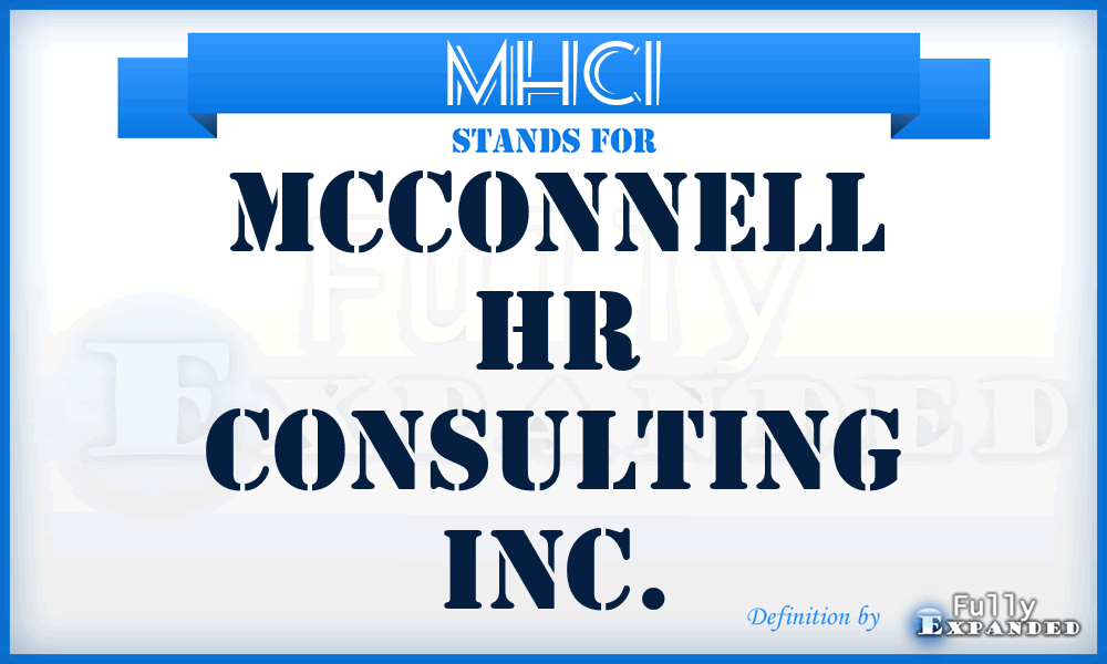 MHCI - Mcconnell Hr Consulting Inc.