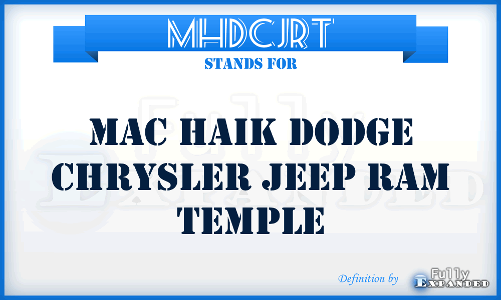 MHDCJRT - Mac Haik Dodge Chrysler Jeep Ram Temple