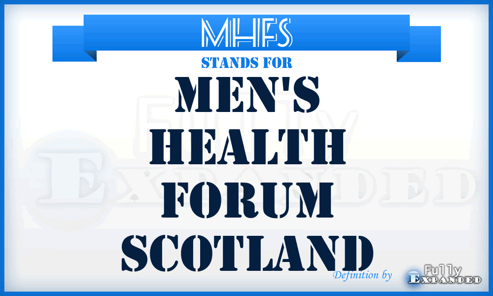 MHFS - Men's Health Forum Scotland