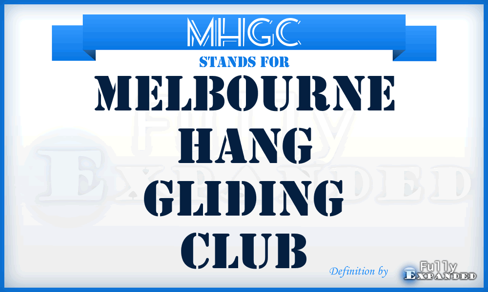 MHGC - Melbourne Hang Gliding Club