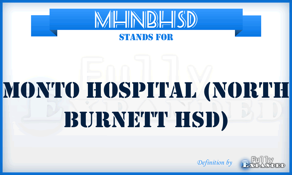 MHNBHSD - Monto Hospital (North Burnett HSD)