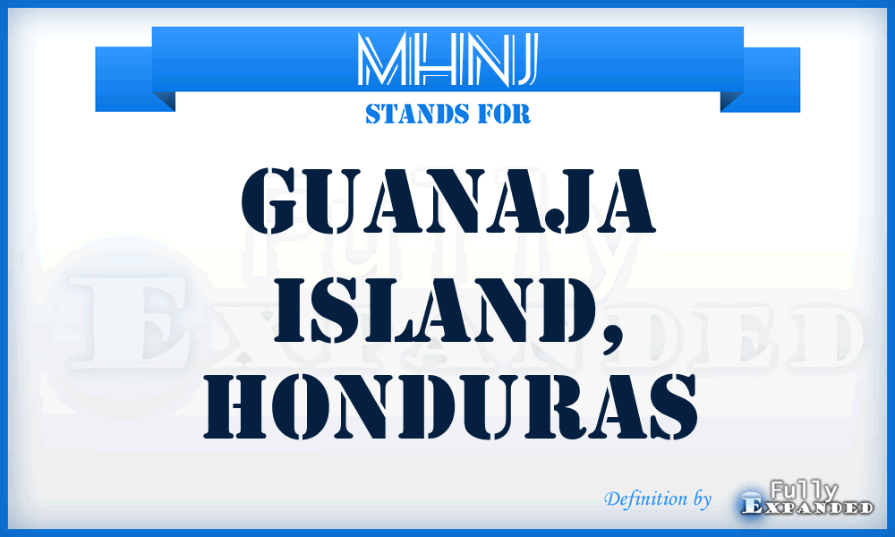 MHNJ - Guanaja Island, Honduras