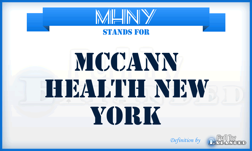 MHNY - Mccann Health New York