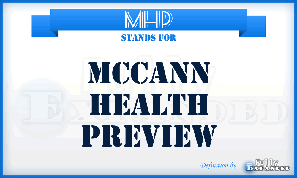 MHP - Mccann Health Preview