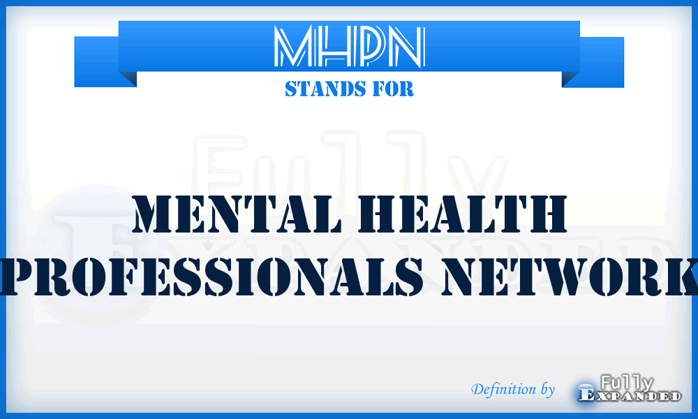 MHPN - Mental Health Professionals Network