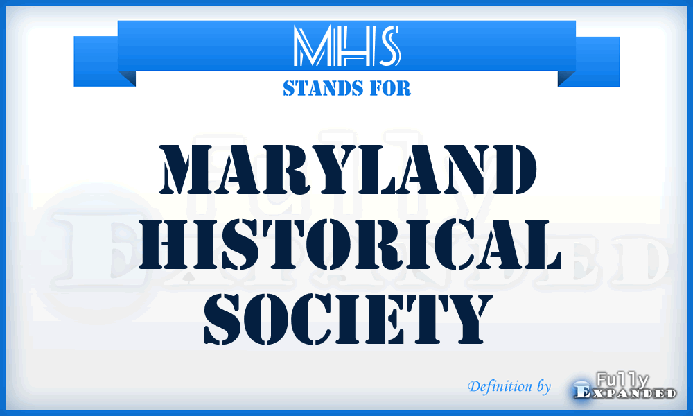 MHS - Maryland Historical Society