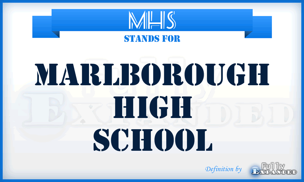 MHS - Marlborough High School