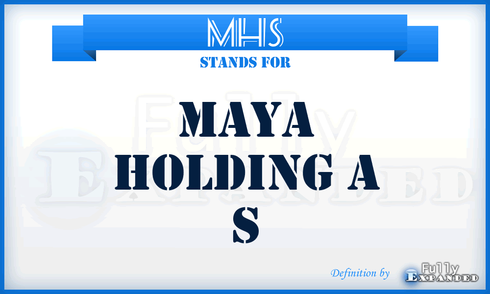 MHS - Maya Holding a S