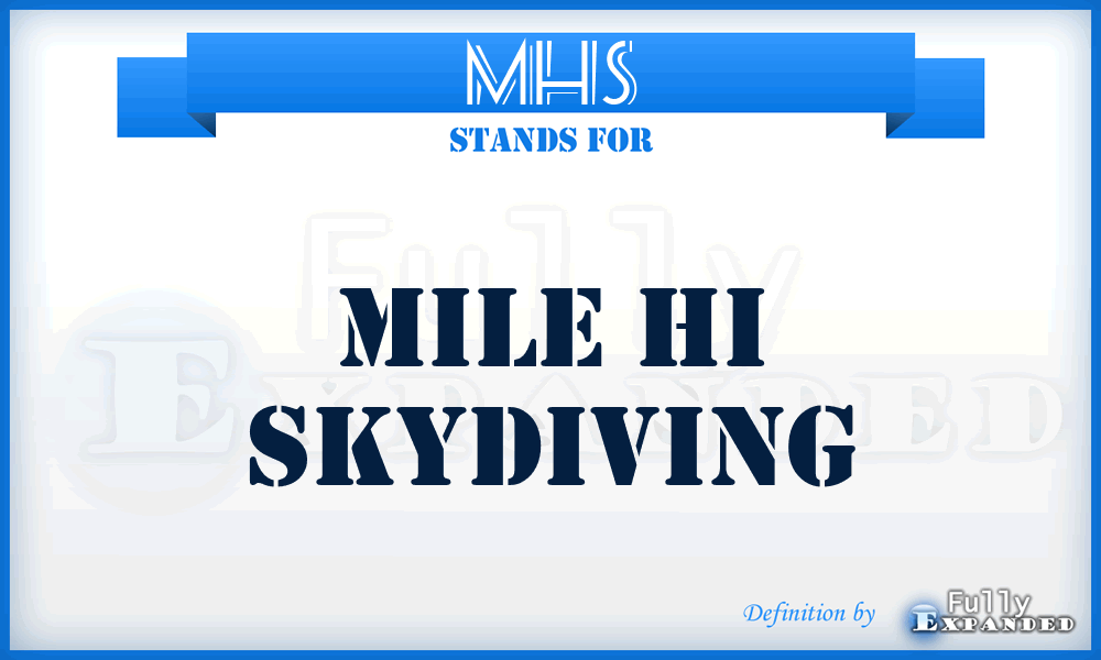 MHS - Mile Hi Skydiving