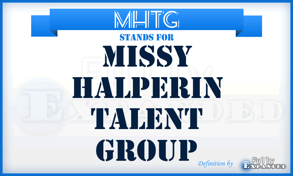 MHTG - Missy Halperin Talent Group