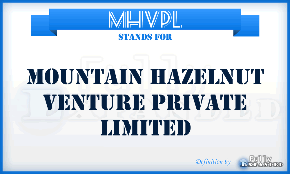 MHVPL - Mountain Hazelnut Venture Private Limited