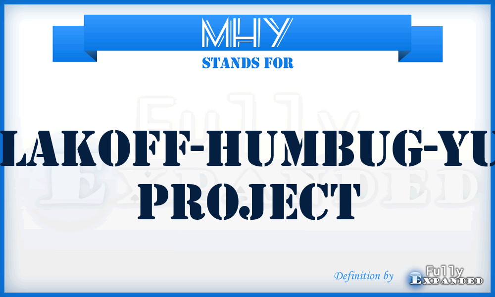 MHY - Malakoff-Humbug-Yuba Project