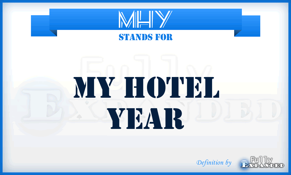 MHY - My Hotel Year