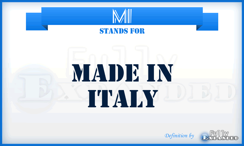 MI - Made in Italy