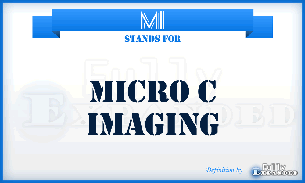 MI - Micro c Imaging