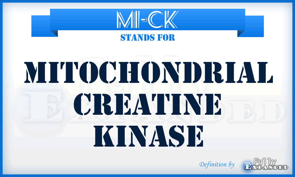 MI-CK - MItochondrial Creatine Kinase
