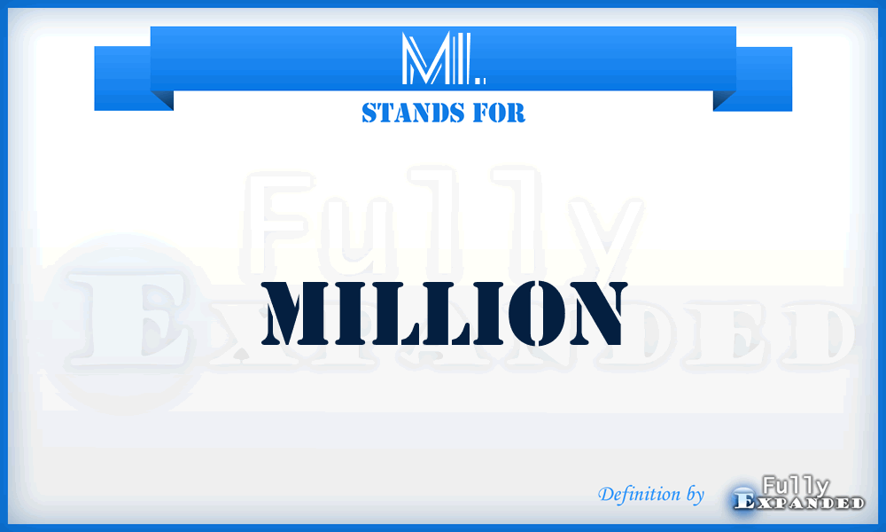 MI. - Million