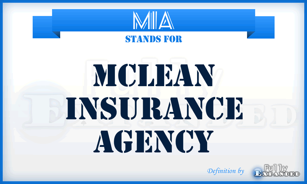 MIA - Mclean Insurance Agency