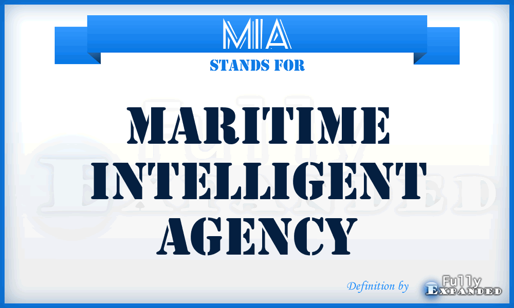 MIA - Maritime Intelligent Agency