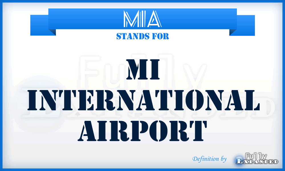 MIA - mi International Airport