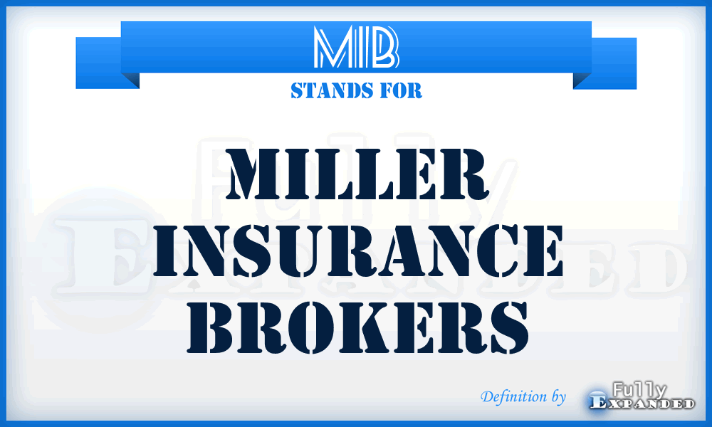 MIB - Miller Insurance Brokers