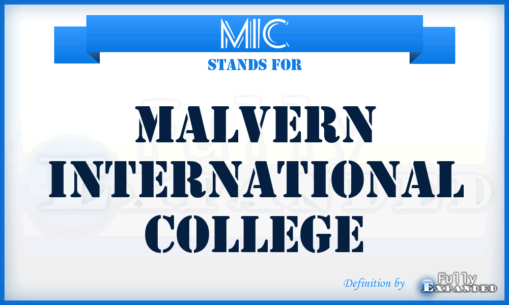 MIC - Malvern International College