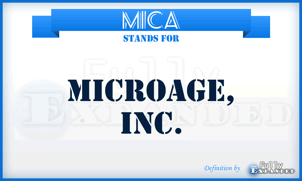 MICA - Microage, Inc.