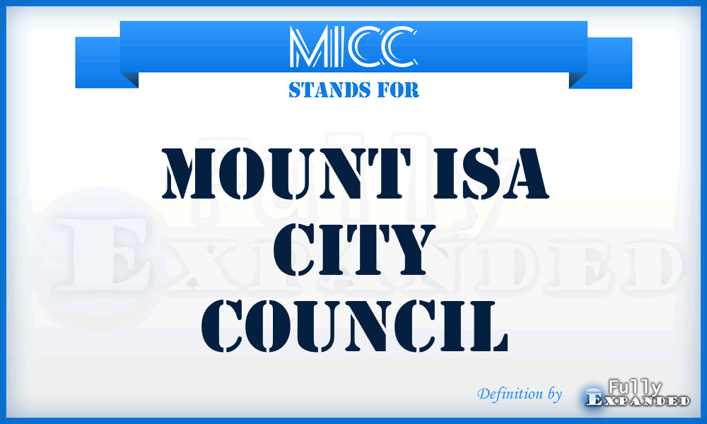 MICC - Mount Isa City Council