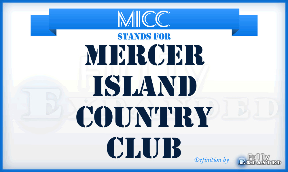MICC - Mercer Island Country Club