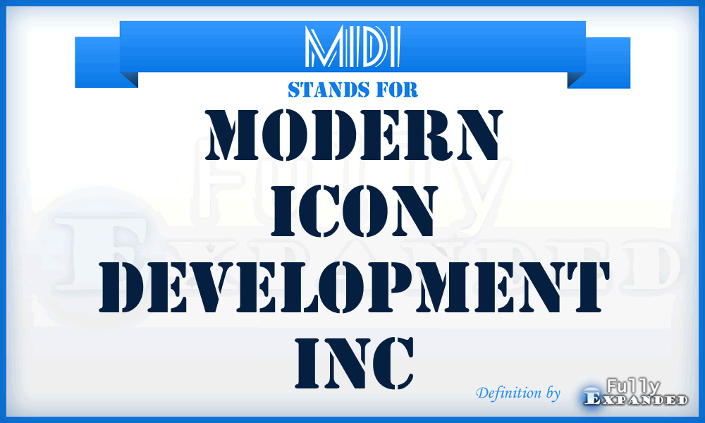MIDI - Modern Icon Development Inc