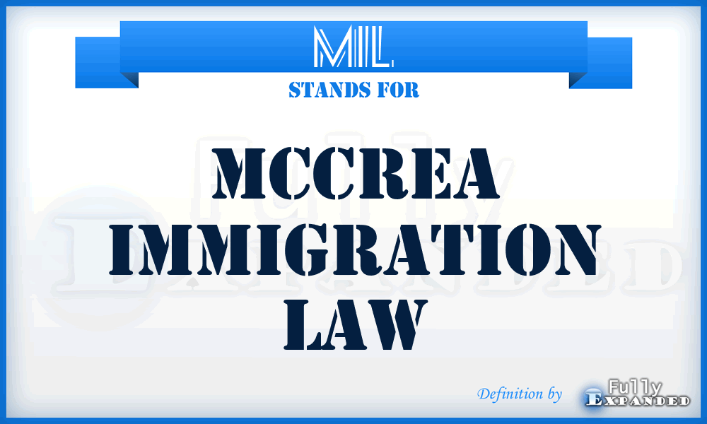 MIL - Mccrea Immigration Law