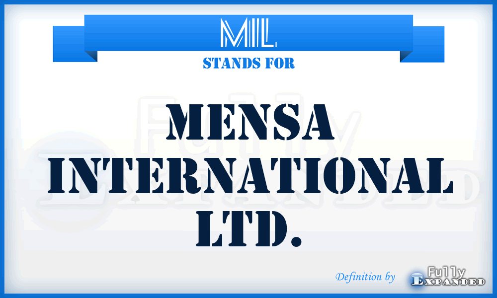 MIL - Mensa International Ltd.