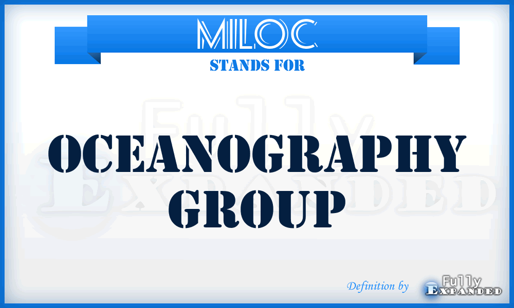 MILOC - oceanography group