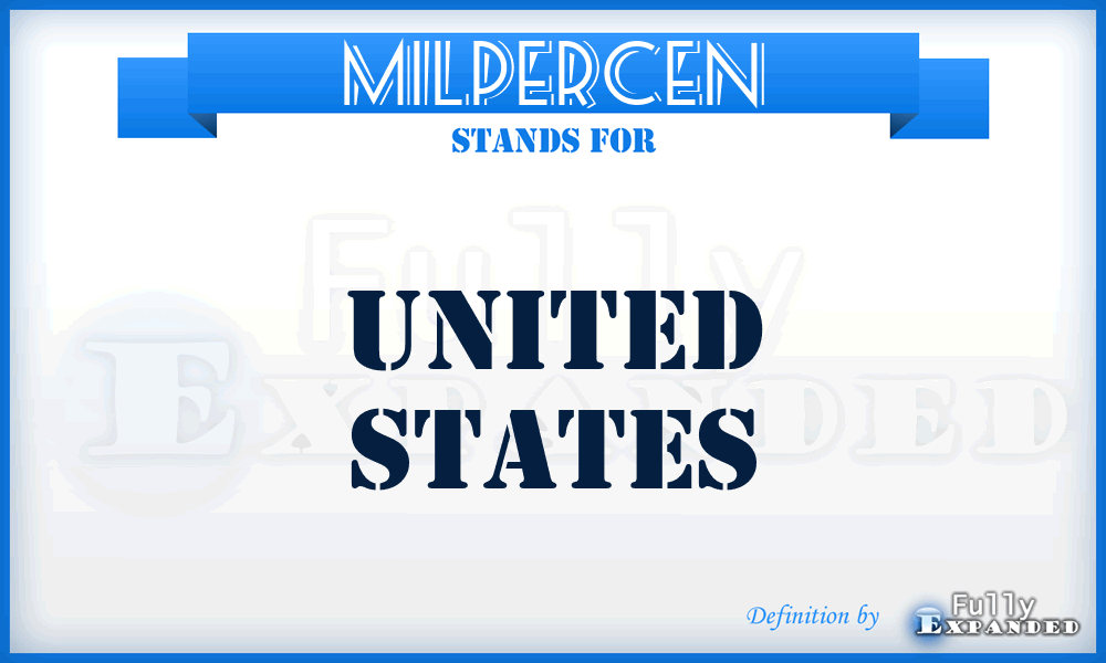 MILPERCEN - United States