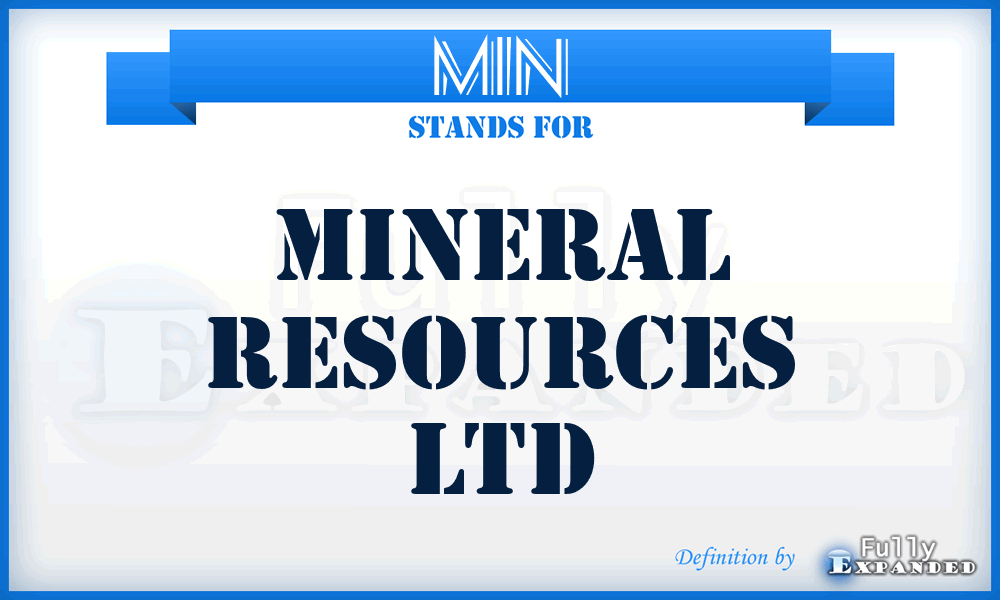 MIN - Mineral Resources Ltd