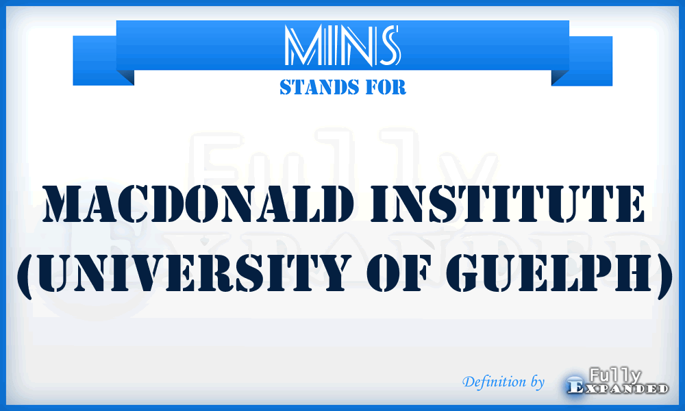 MINS - Macdonald Institute (University of Guelph)