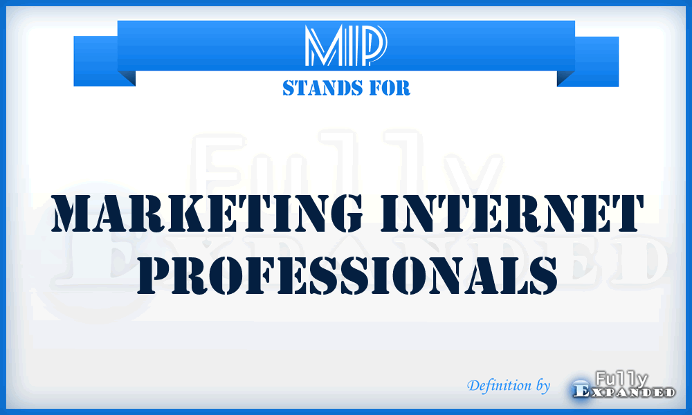 MIP - Marketing Internet Professionals