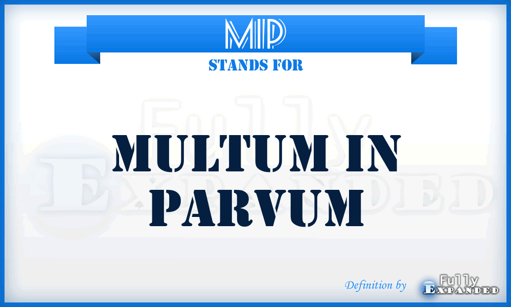 MIP - Multum In Parvum