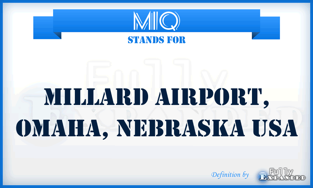 MIQ - Millard Airport, Omaha, Nebraska USA