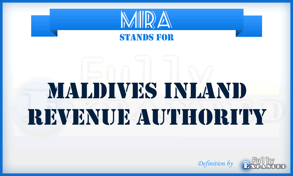MIRA - Maldives Inland Revenue Authority