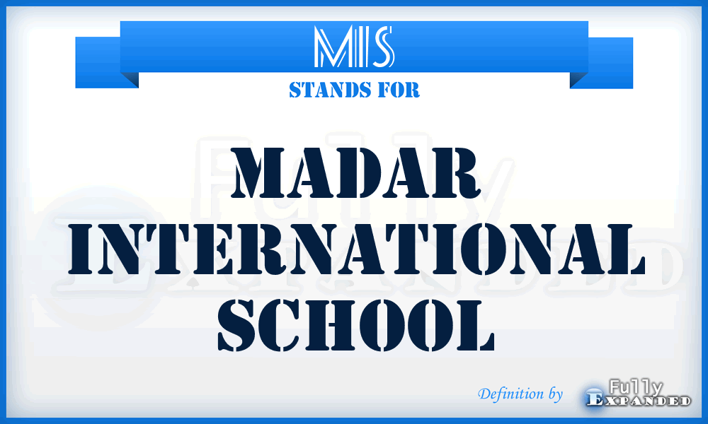 MIS - Madar International School