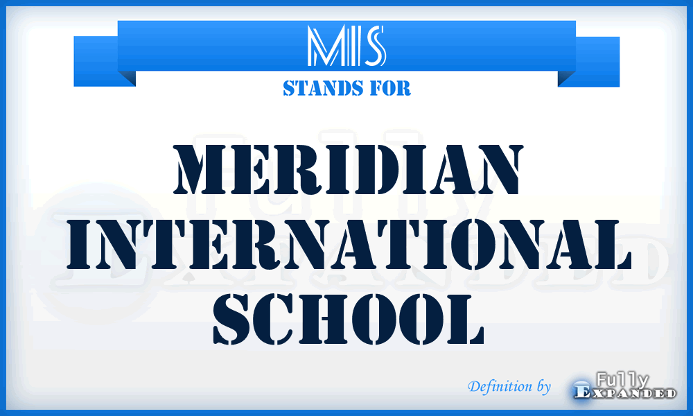 MIS - Meridian International School