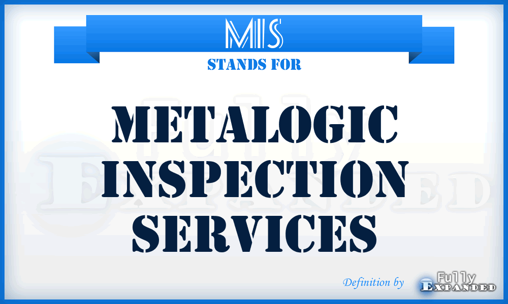 MIS - Metalogic Inspection Services