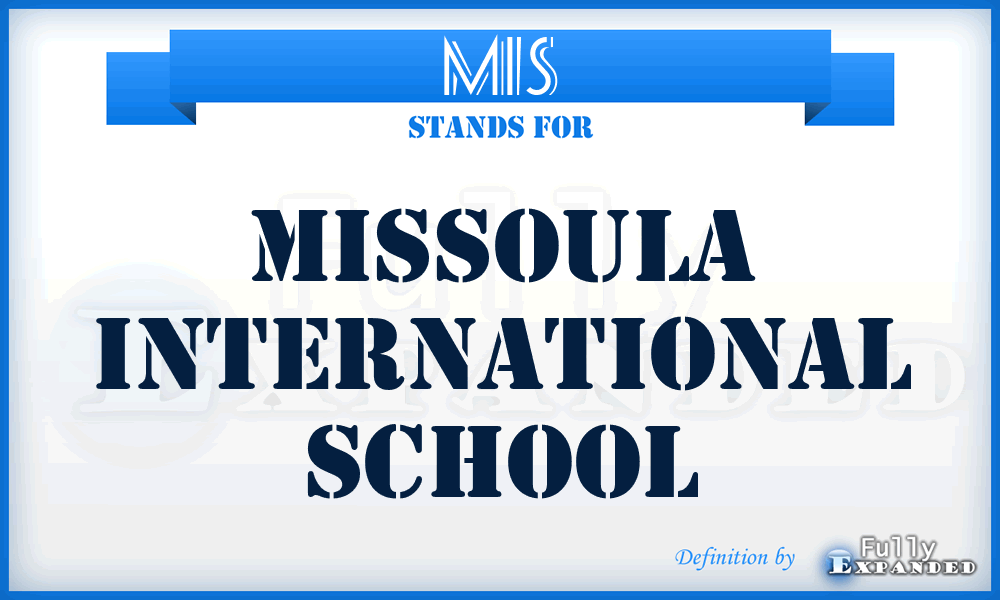 MIS - Missoula International School