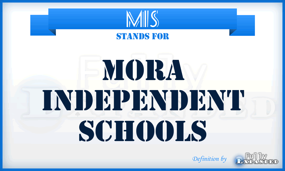MIS - Mora Independent Schools